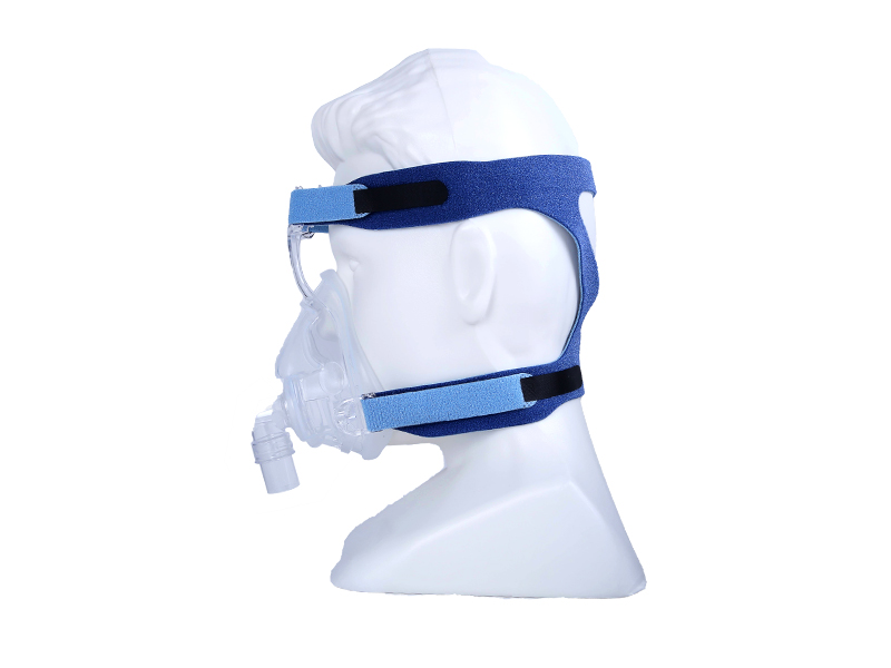 máscara cpap reutilizável de cara cheia do silicone para a apnéia do sono 